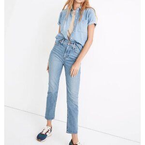 Madewell women's Size 27 The Perfect Vintage Jean Crop Light Wash